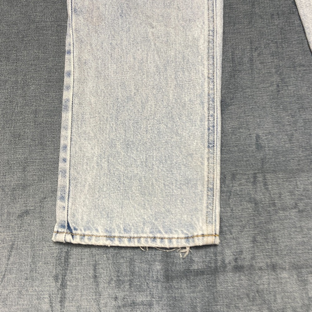 Pacsun 90s Boyfriend Jeans Womens 23 Blue Light Wash Distressed Straight Leg - Picture 2 of 16